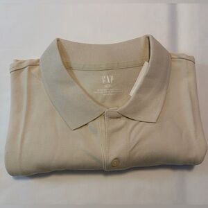 GAP Tan Stretch Pique Polo Shirt Size XXL New